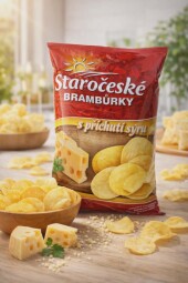 Staročeské brambůrky sýrové 80g