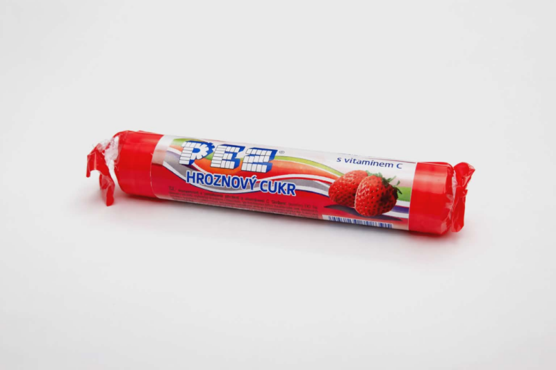 Pez Hroznový cukr s jahodou příchutí 39g