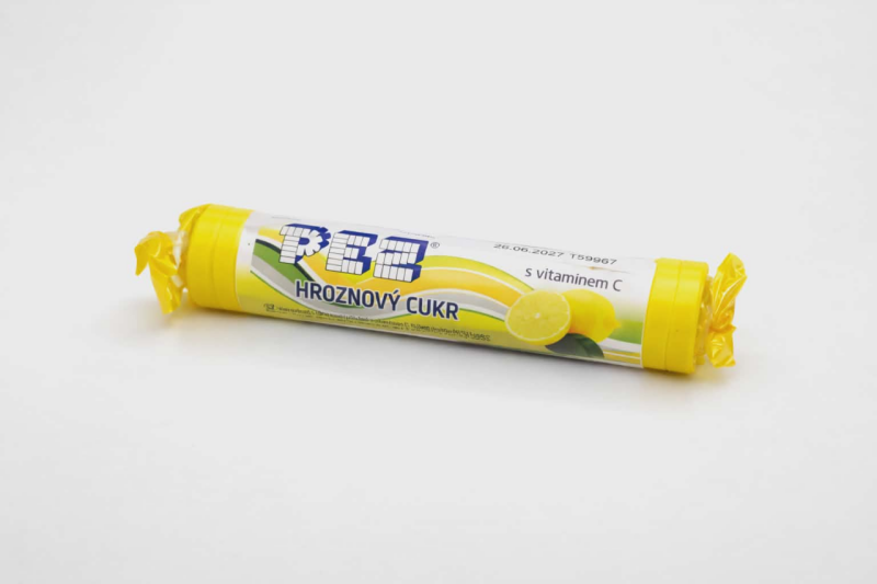 Pez Hroznový cukr s vitamínem C, s citrónovou příchutí 39 g