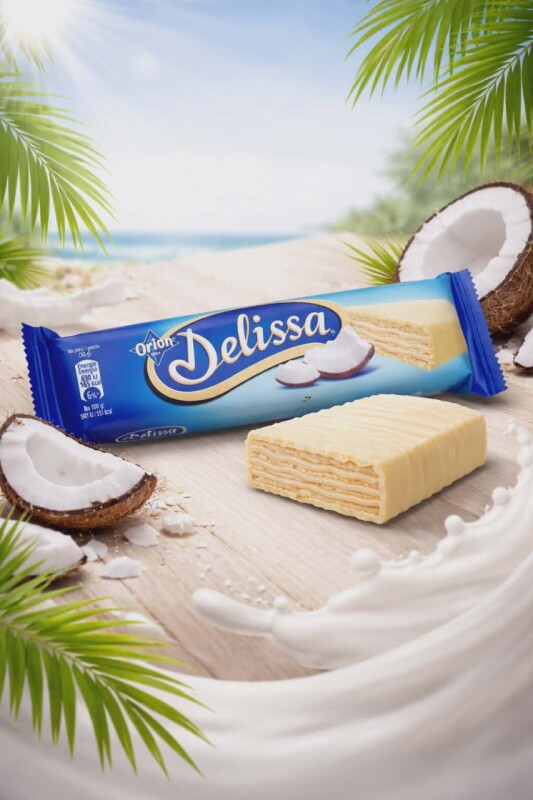 Delissa kokosová v bílé čokoládě 30 g