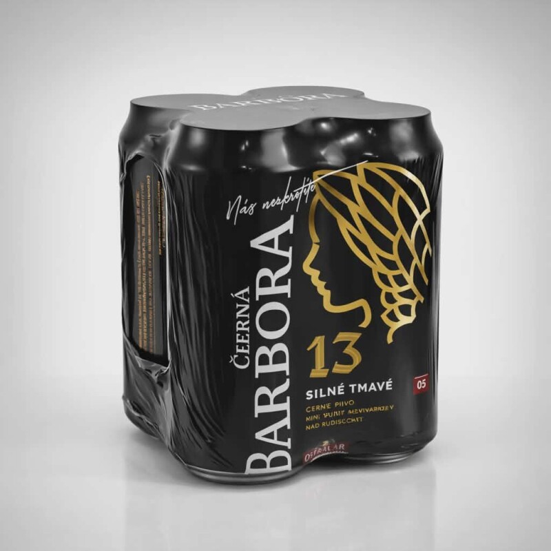Ostravar Černá Barbora 13 - PACK 4x500 ml
