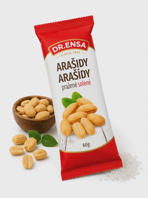 Dr.Ensa - Arašídy, pražené solené 60 g 