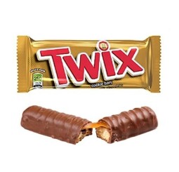Twix Sušenka s karamelem máčená v mléčné čokoládě 2 x 25g (50g)