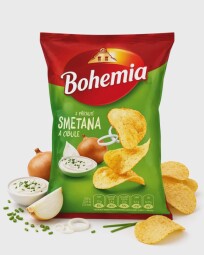 Bohemia Chips s příchutí Smetana a cibule 60g