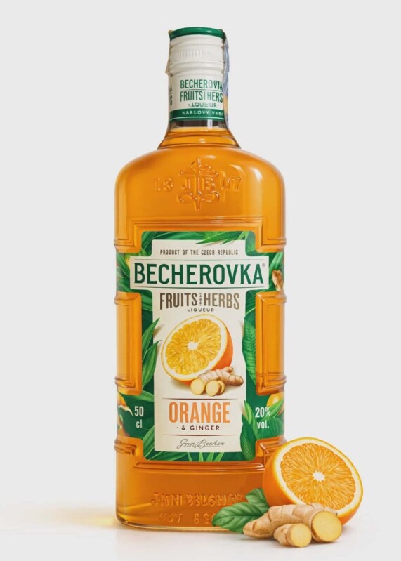Becherovka Likér s příchutí pomeranče a zázvoru 500 ml