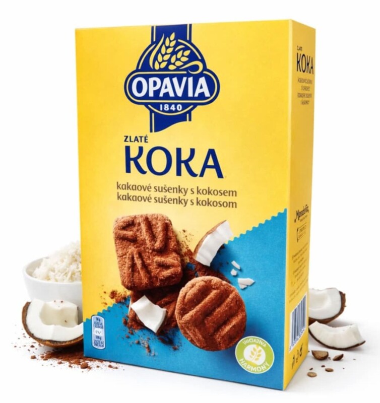 Zlaté Koka kakaové sušenky s kokosem 180 g
